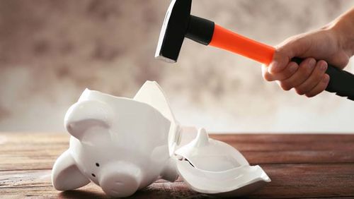 raid kids piggy bank borrow money from kids