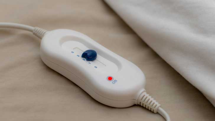 Heaters can be around 16 times more expensive than using an electric blanket..