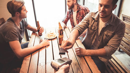 cash card pub payment
