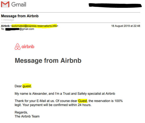 Airbnb Scam Text Message Warning (Smishing) - Airbnb Community