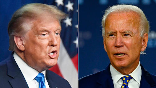 trump v biden economy us election