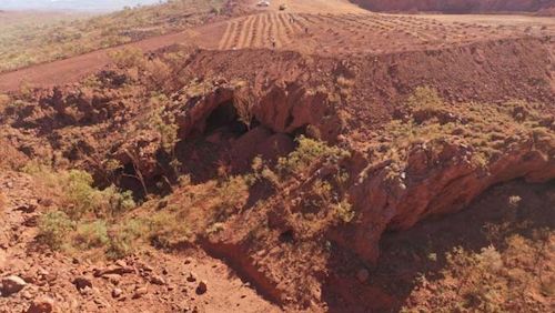 Juukan Gorge. Photo:Puutu Kunti Kurrama And Pinikura Aboriginal Corporation