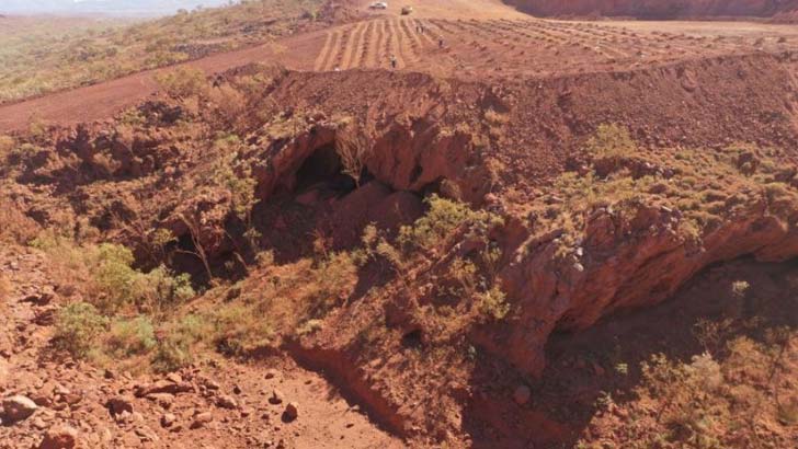 Juukan Gorge. Photo:Puutu Kunti Kurrama And Pinikura Aboriginal Corporation