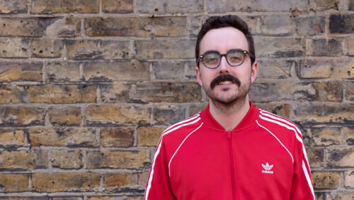 daniel muggleton the running joke comedy club adidas tracksuit