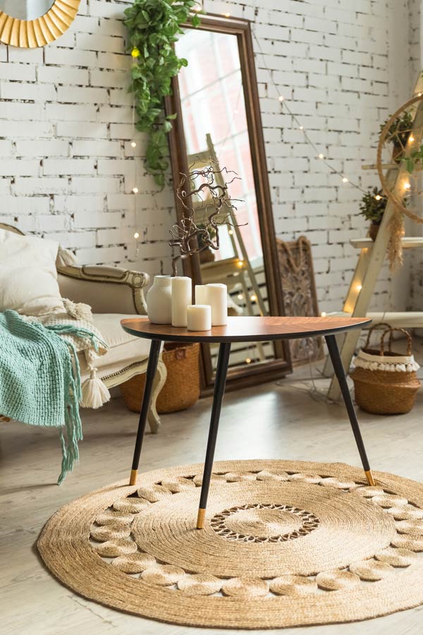 lighten home on a budget plants rugs