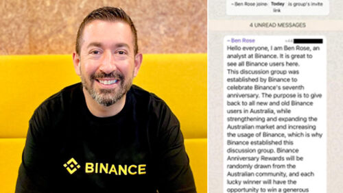 ben rose binance cryptocurrency whatsapp scam