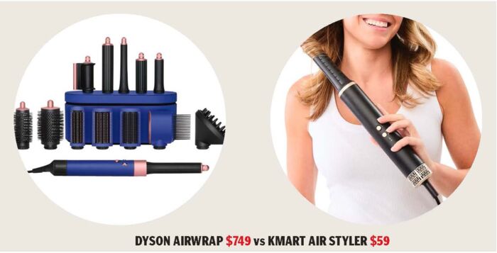 dyson airwrap v kmart styler dupe
