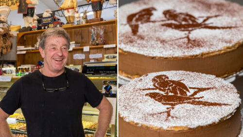 Paul-Adam---Du-Plessy-Pralin &-Otello-patisserie with his viral Japonaise cake