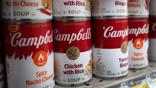 The stock price of embattled soup manufacturer, Campbell's, fell more than 3% on November 24 after details emerged of a company executive allegedly describing its products as "bioengineered meat" and "shit for f***ing poor people".