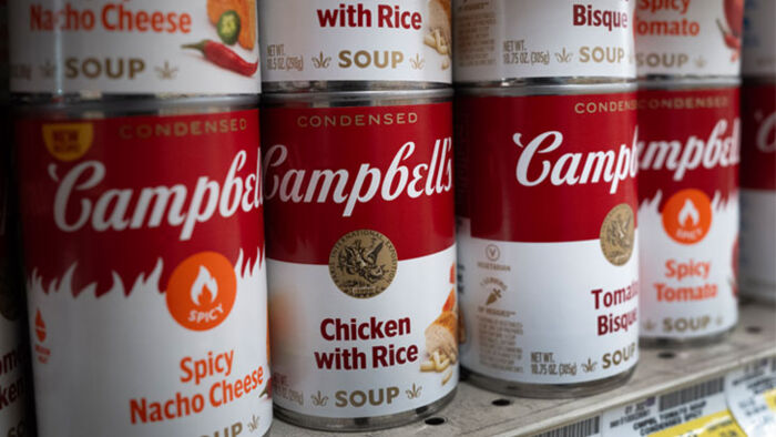 The stock price of embattled soup manufacturer, Campbell's, fell more than 3% on November 24 after details emerged of a company executive allegedly describing its products as "bioengineered meat" and "shit for f***ing poor people".