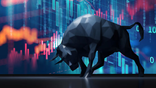 Line chart showing ASX 200 rise since 2023, illustrating stages of a bull market and investor sentiment shifts.