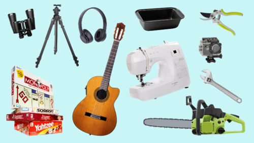 Collection of tools and household items available to borrow for free from Australian libraries