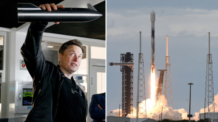 Elon Musk and SpaceX rocket launch ahead of IPO