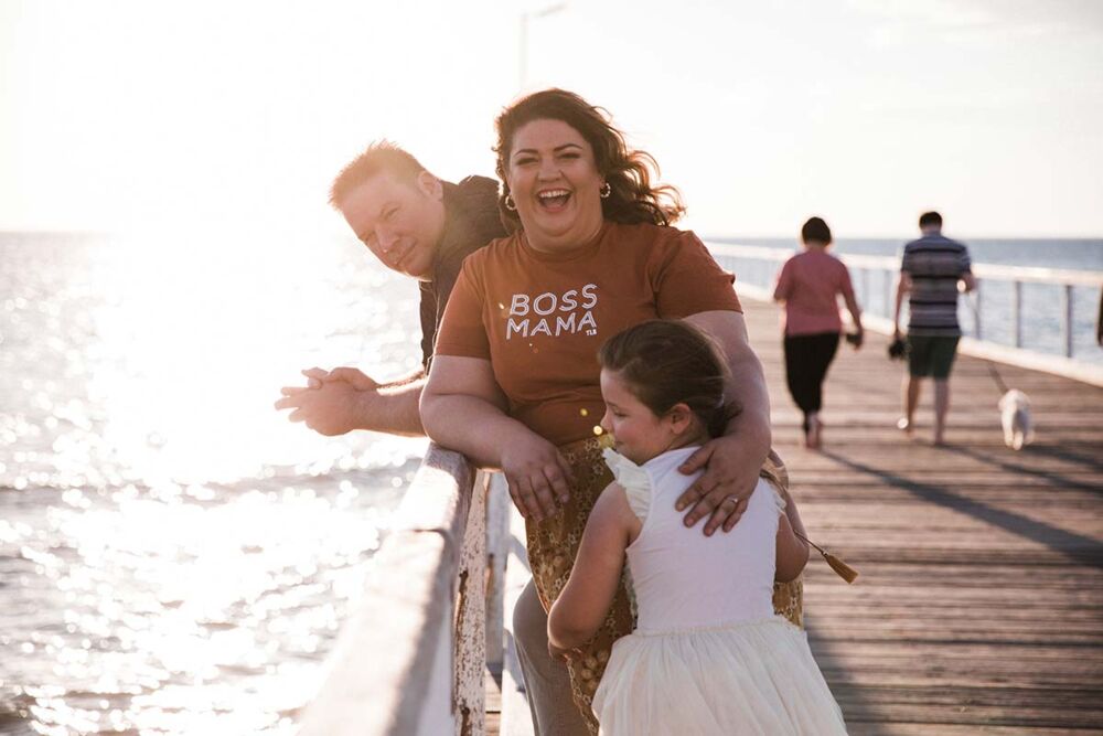Katharine Crane and family