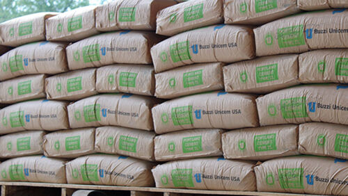 bags of buzzi cement