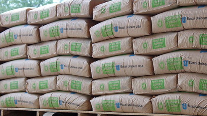 bags of buzzi cement