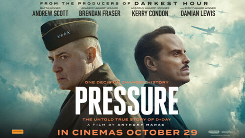 brendan fraser and andrew scott in the promotional poster for new film pressure