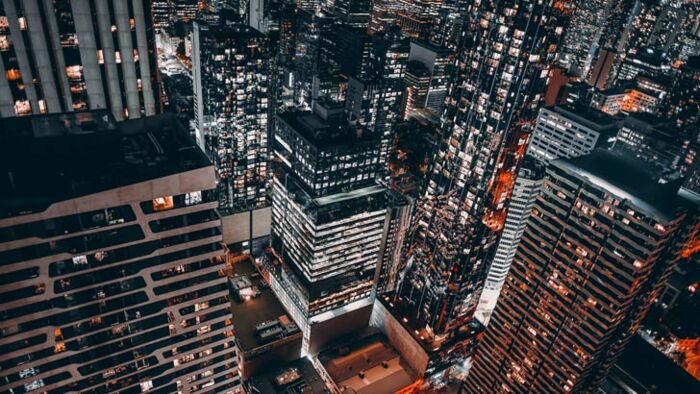 CBD skyline at night